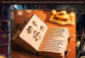 A page describing the habits of werewolves